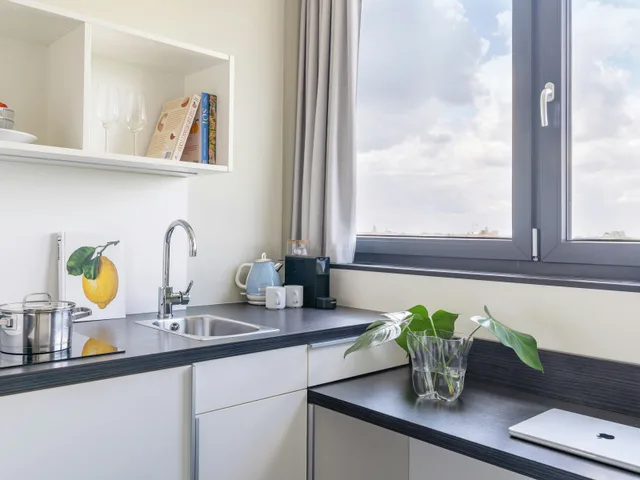 استوديو بسرير فردي بمطبخ صغير، Numa | Viktoria Apartments 2/4
