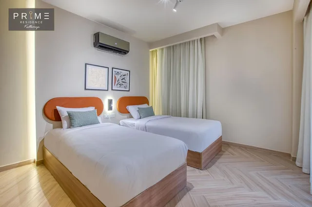 شقة بسرير كوين وسريرين منفصلين بغرفتي نوم، Prime Residence Kattameya 4/10
