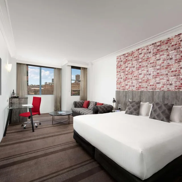 غرفة ديلوكس بسرير كينج، Rydges Sydney Central 1/8