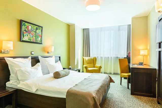 غرفة بزنس بسرير مزدوج بإطلالة على النهر، Vega Hotel 2/10