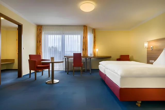 شقة ديلوكس ثلاثية بسرير مزدوج، acora Karlsruhe Zentrum Living the City 1/1