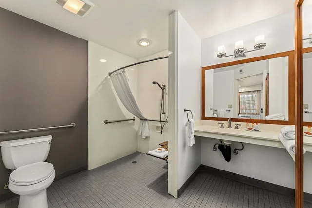 غرفة تقليدية مفردة بسرير كينج لذوي الإعاقة، Redwood Hyperion Suites 4/5