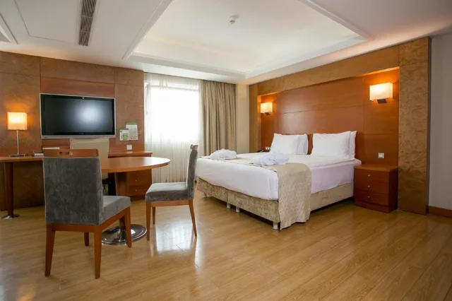 جناح بسرير كوين بغرفة نوم واحدة مع أريكة بمنطقة جلوس، Holiday Inn Istanbul City 3/4
