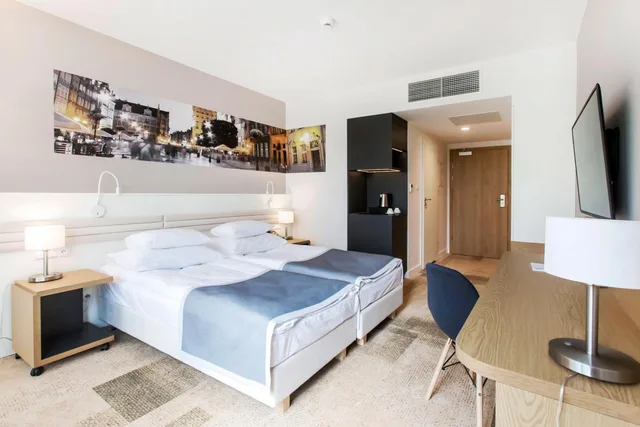 غرفة بسرير مزدوج أو سريرين منفصلين، Hotel Platan 8/10