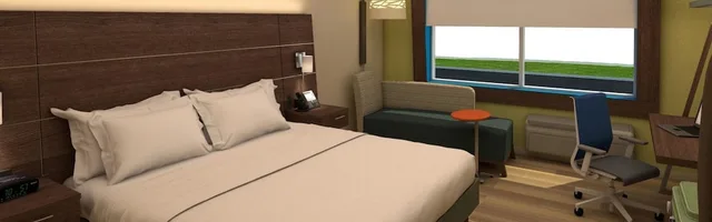 غرفة قياسية بسرير كينج لذوي الإعاقة، Holiday Inn Express Suites Portland Airport Cascade Stn 1/4