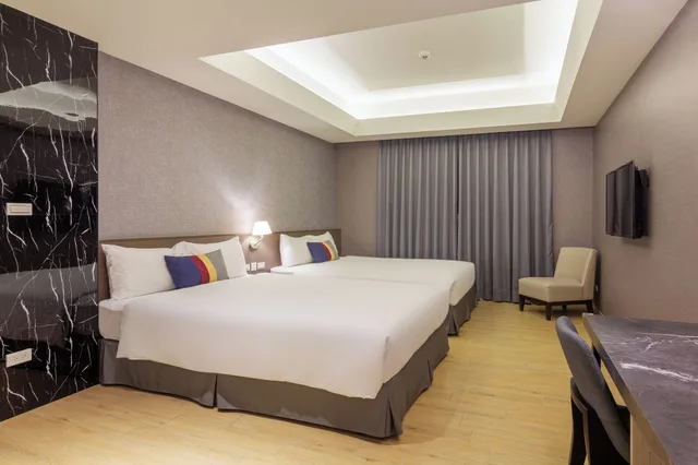 غرفة كلاسيكية رباعية بسريرين مزدوجين، F Hotel Luzhou Taipei 3/6