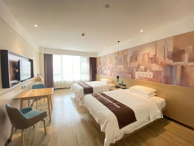 غرفة بسريرين منفصلين، City Comfort Inn (Wuhu Xingyue Plaza) 1/1