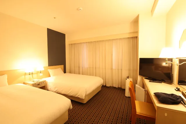 غرفة قياسية بسريرين منفصلين للمدخنين، Yonago Washington Hotel Plaza 1/1