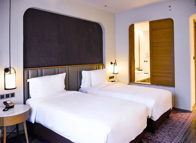غرفة قياسية بسريرين منفصلين، Crowne Plaza Qingdaoorientalmoviemetropolis 1/6