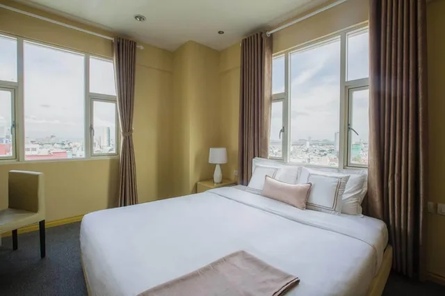 جناح بسريرين كينج بغرفتي نوم، Vinh Trung Plaza Apartments Hotel 1/10