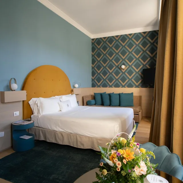 غرفة عائلية بسرير مزدوج أو سريرين منفصلين، Grand Hotel Alassio Beach & SPA Resort 3/5