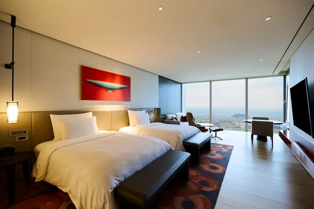 غرفة كلوب بسريرين منفصلين، Grand Hyatt Jeju 1/4