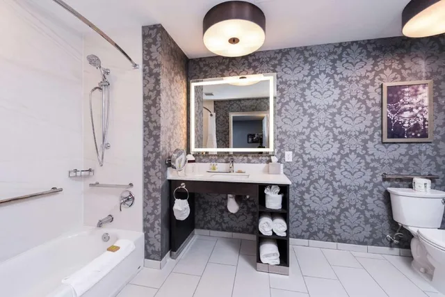 جناح استوديو بسرير كينج مع أريكة لذوي الإعاقة، Doubletree By Hilton Utica 2/2