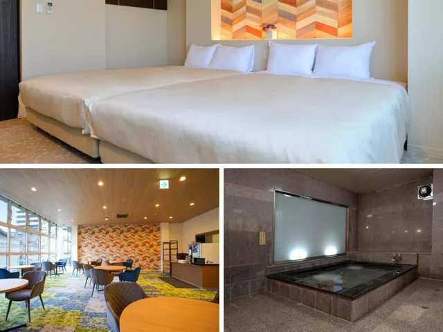 Semi Room, Japanese, Twin Beds, 2 Semi Double Beds، Hotel New Gaea Iizuka 2/2