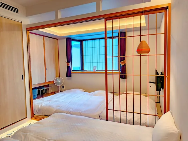 غرفة سوبيريور بسريرين منفصلين وفرشتي فوتون بحوض استحمام، Hotel Imagine Kyoto 5/10