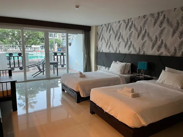 غرفة ديلوكس بسريرين منفصلين، Pattawia Resort Spa 5/10