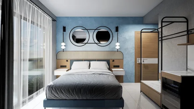 غرفة ثلاثية بسرير مزدوج وسرير فردي بشرفة، Bodensee Hotel 3/10