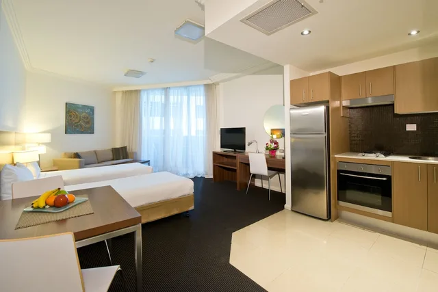 شقة استوديو بسرير كوين بإطلالة على المدينة، Apx World Square Apartments 3/6