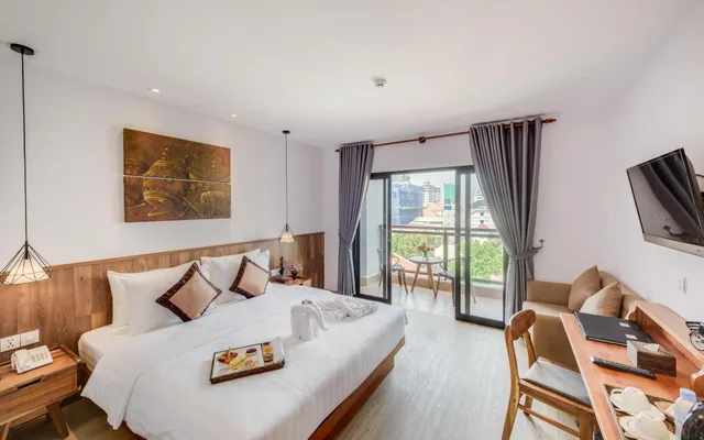 غرفة ديلوكس بسرير مزدوج، Phnom Penh 51 Hotel & Residences 4/10