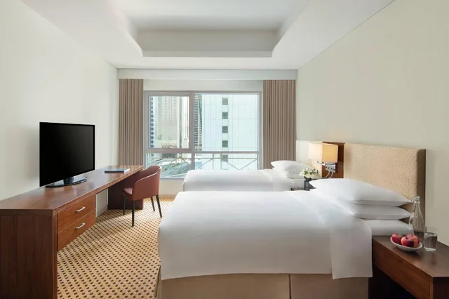شقة ديلوكس بسرير كينج وسريرين منفصلين بغرفتي نوم، Marriott Executive Apartments City Center Doha 6/8