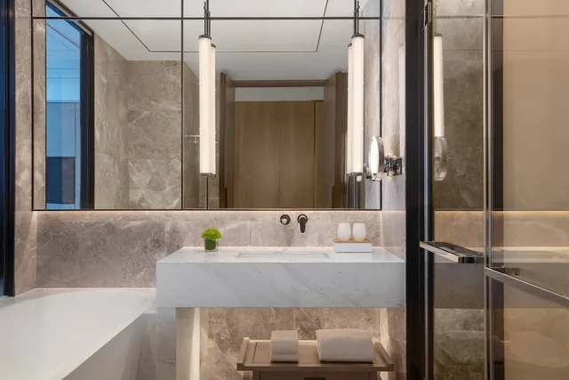 غرفة ديلوكس بسريرين منفصلين، Hangzhou Marriott Hotel Lin An 4/4
