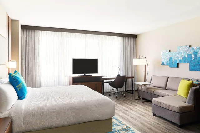 استوديو بسريرين كوين مع أريكة، Residence Inn Dallas Downtown 2/5