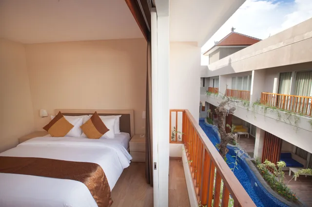 غرفة ديلوكس بسرير فردي بغرفة نوم واحدة، d'Nusa Beach Club and Resort 6/7