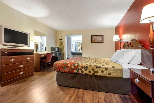غرفة بسرير كينج لذوي الإعاقة، Econo Lodge Cortland Downtown NY 1/3