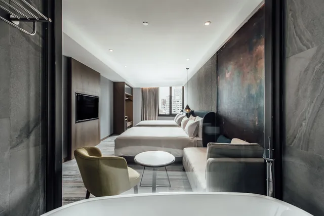 غرفة فاخرة رباعية بسريرين مزدوجين بإطلالة على النهر، HARBOUR 10 HOTEL 2/4