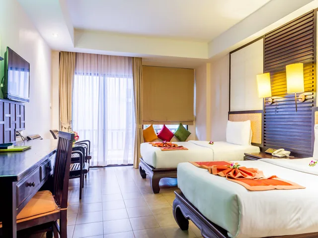 غرفة ديلوكس بسرير مزدوج أو سريرين منفصلين، Nipa Resort 1/2