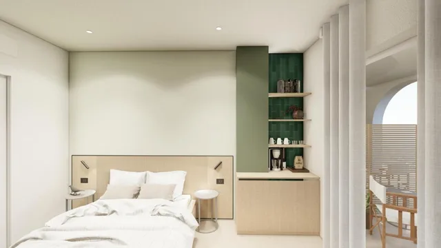 غرفة بسرير مزدوج بشرفة، Hotel Moresco 4/10
