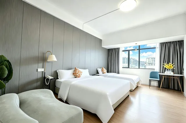 غرفة قياسية بسريرين منفصلين، Zhuhai Special Economic Zone Hotel 2/2