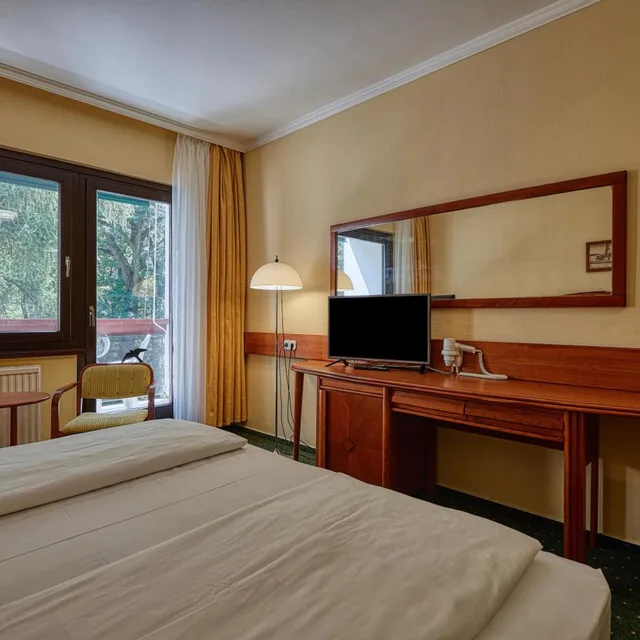 غرفة بسرير مزدوج بإطلالة على المتنزه، HOTEL LOVER 3/6