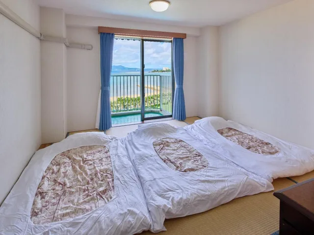 غرفة يابانية غربية بإطلالة على البحر في الطابق العلوي، Miyuki Hamabaru Resort 1/2