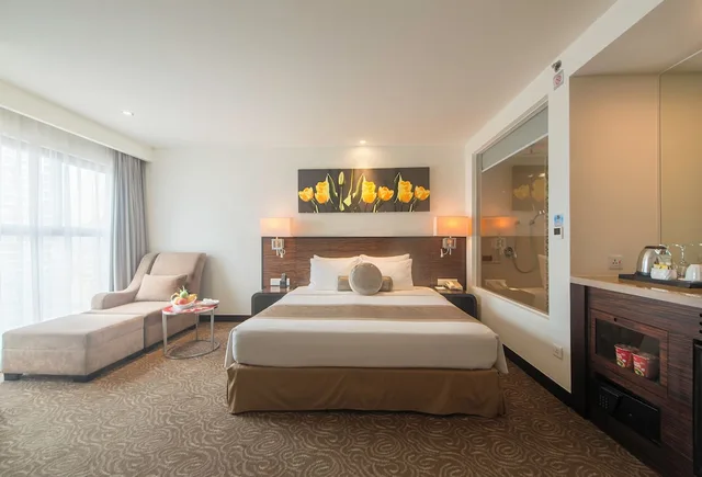 غرفة ديلوكس بسرير كوين بإطلالة على المدينة، Havana Nha Trang Hotel 3/4