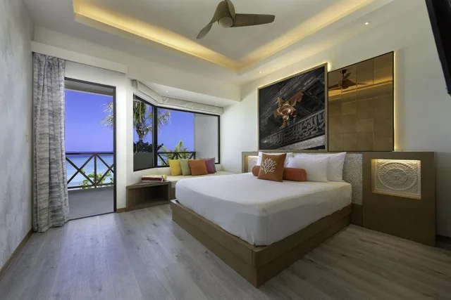 غرفة عائلية بسرير كينج بإطلالة على البحر بغرفتي نوم، OBLU XPErience Ailafushi 1/1