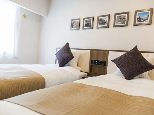غرفة بسريرين منفصلين للمدخنين، Hotel Mystays Sapporo Nakajima Park Annex 2/3