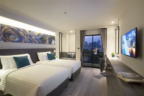 غرفة بسريرين منفصلين، Cross Vibe Bangkok Sukhumvit 1/1