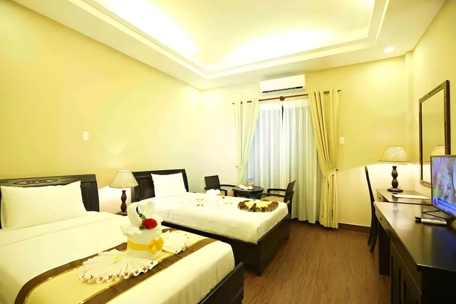 غرفة سوبيريور بسرير مزدوج أو سريرين منفصلين بإطلالة على الحديقة، Blue Bay Mui Ne Resort Spa 1/2