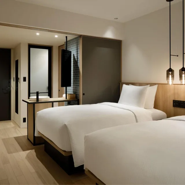 غرفة قياسية بسريرين منفصلين، Fairfield by Marriott Kyoto Kyotamba 2/6