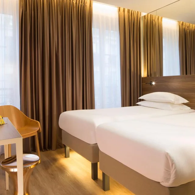 غرفة بسريرين منفصلين، Cler Hotel 3/7