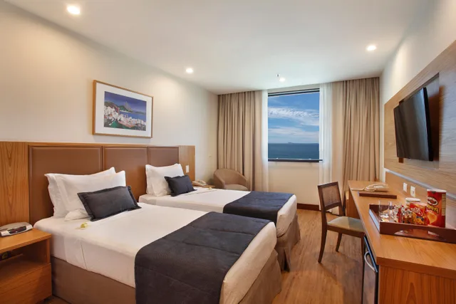 غرفة تنفيذية بسريرين منفصلين بإطلالة على البحر، Windsor Excelsior Copacabana 1/3