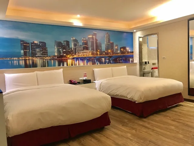 غرفة عائلية رباعية بسريرين مزدوجين، Hub Hotel Tucheng 3/4