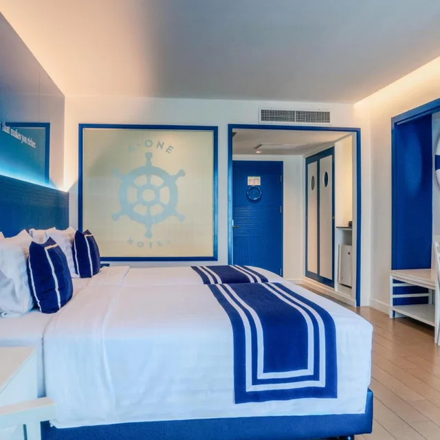 غرفة ديلوكس بسرير فردي، Blue Cabin Hotel 1/9