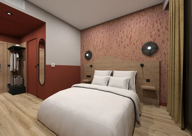 غرفة سوبيريور بسرير مزدوج، All Suites Hotel Paris Pleyel L’Ile Saint Denis 6/9