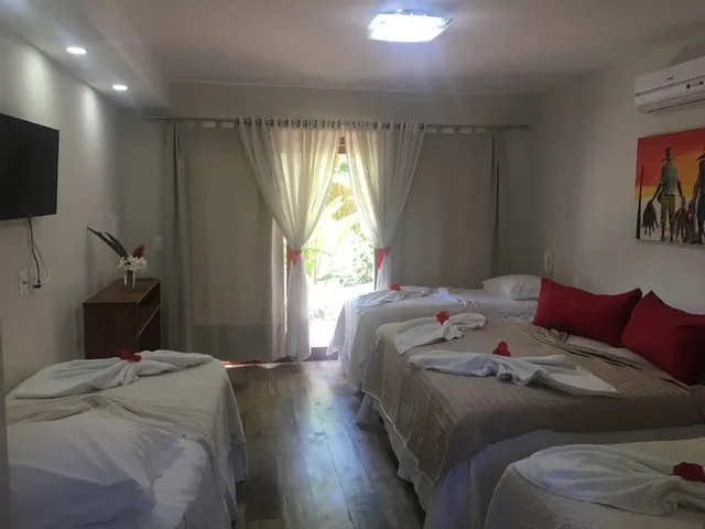 Room, Quadruple, Garden View, Pousada Waikiki 3/6