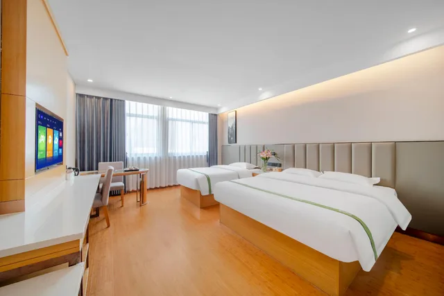 غرفة عائلية بسرير كينج وسرير فردي، GreenTree Inn Hefei Binhu New District Ziyun Road and Qingtan Road Jianghuai Car Factory 1/2