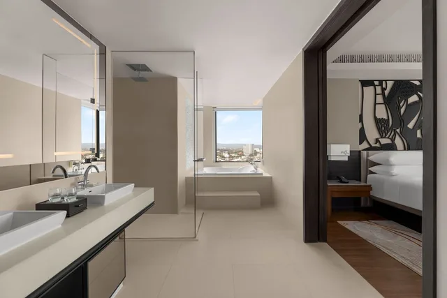 جناح كلوب بسرير مزدوج بغرفة نوم واحدة، Chiang Mai Marriott Hotel 2/2