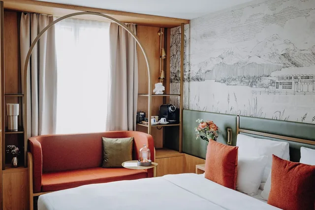 غرفة قياسية بسرير كوين، Ameron Luzern Hotel Flora 5/10