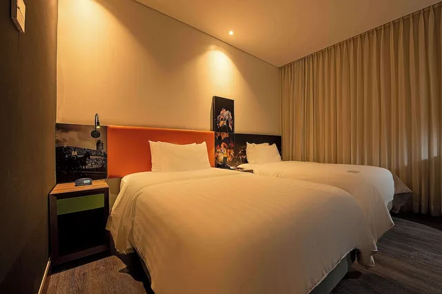 غرفة بسريرين منفصلين بإطلالة على المدينة لذوي الإعاقة، Hampton by Hilton Cartagena 3/4
